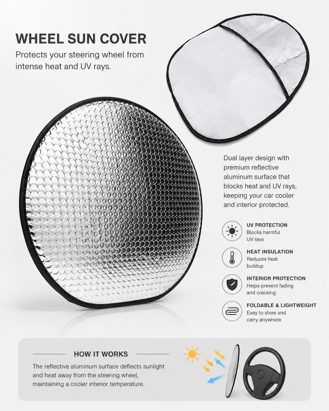 Steering Wheel Sun Cover