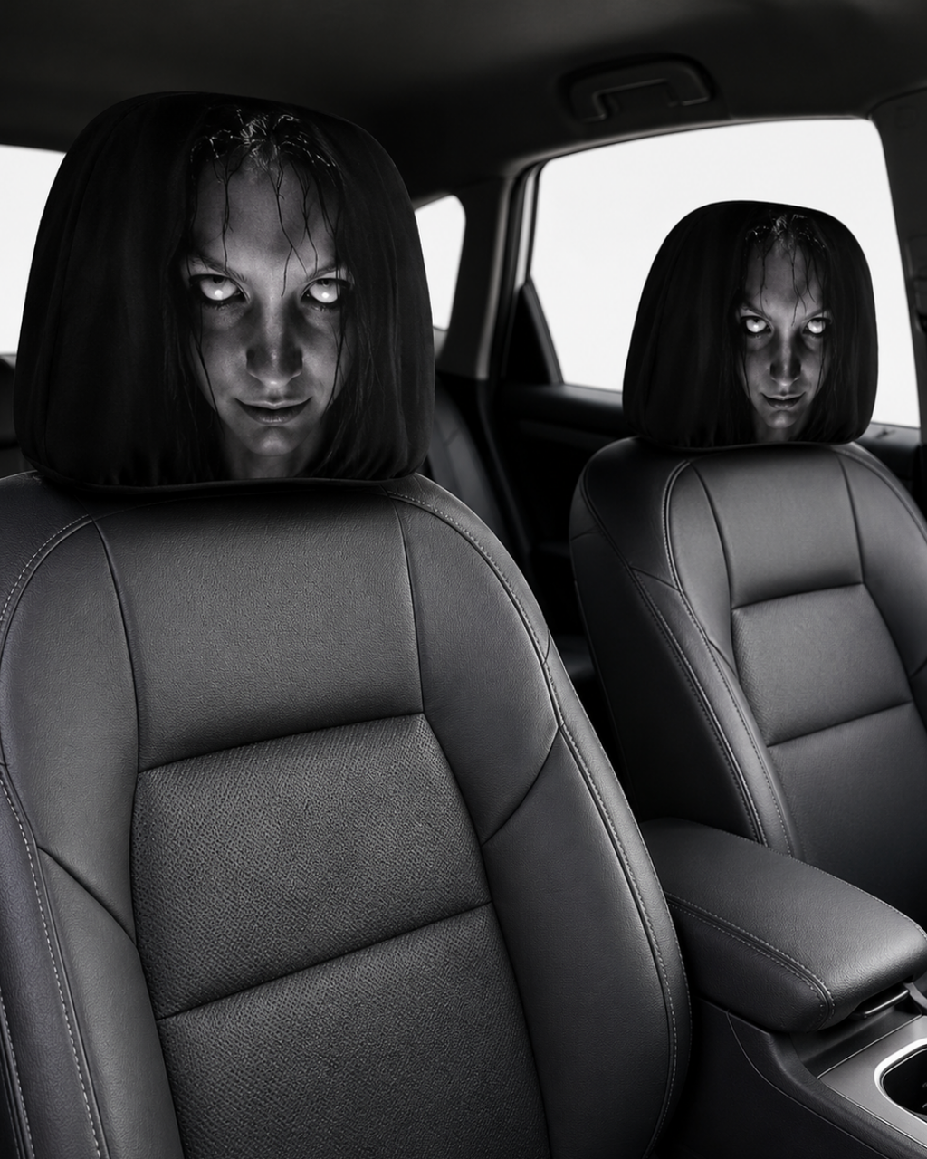 Ghostface Car Headrest Cover