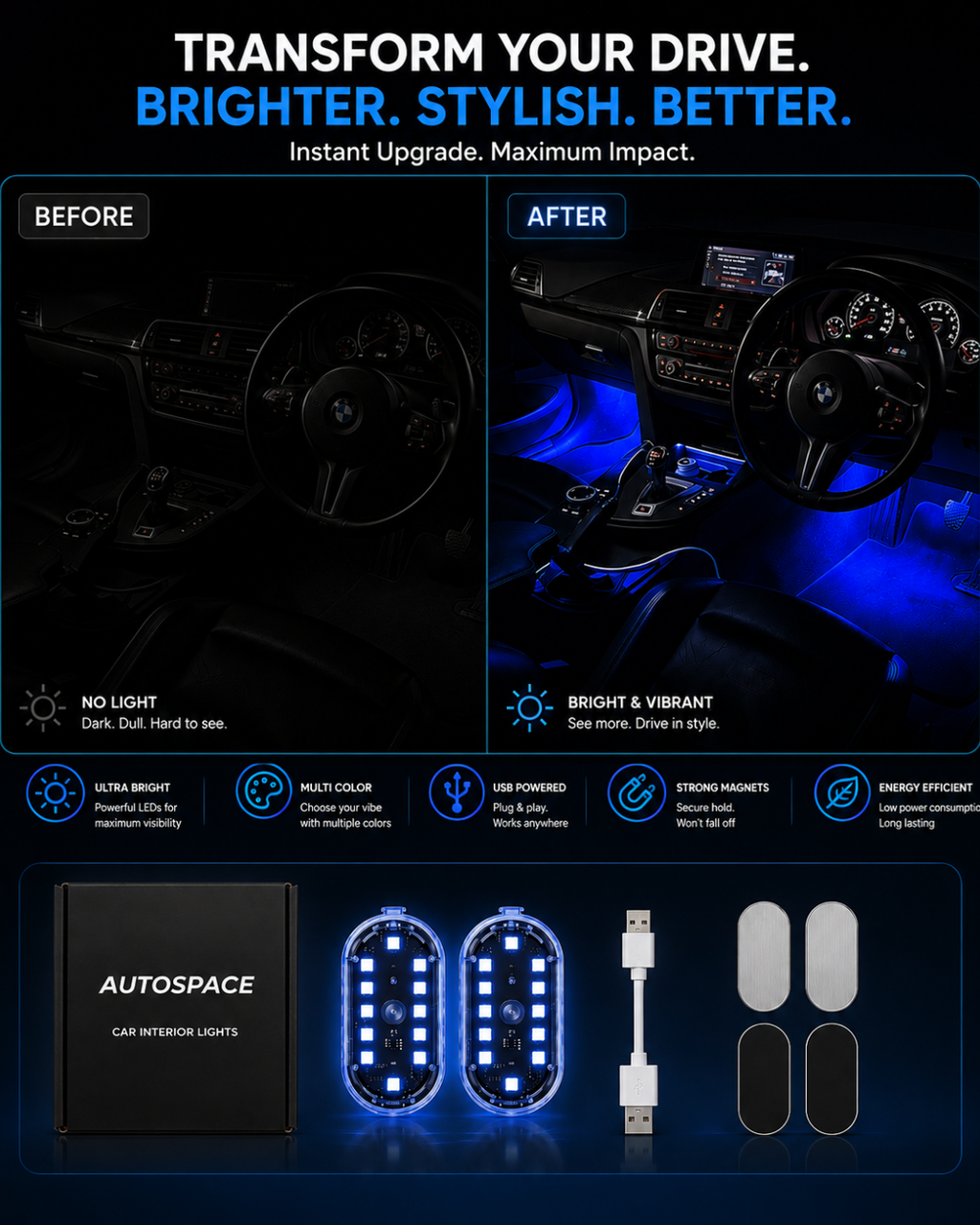 Wireless Car Interior Lights