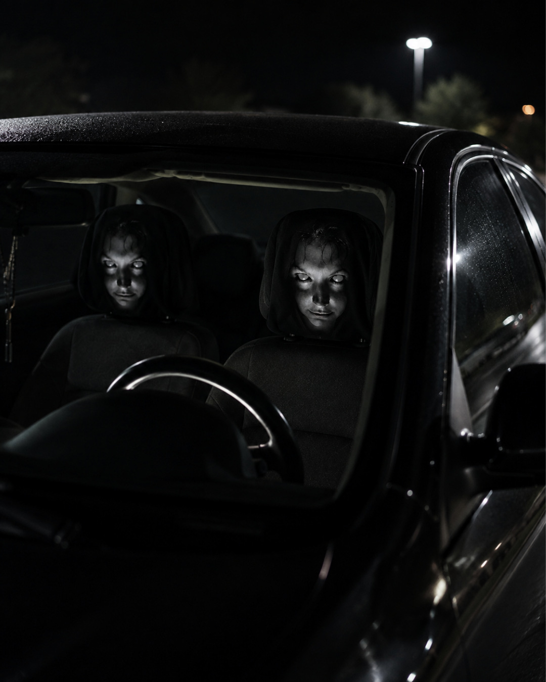 Ghostface Car Headrest Cover