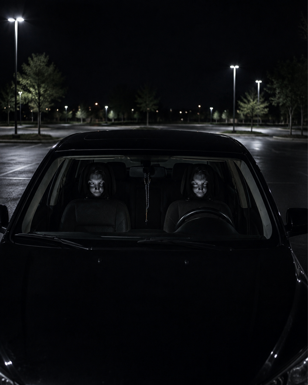 Ghostface Car Headrest Cover