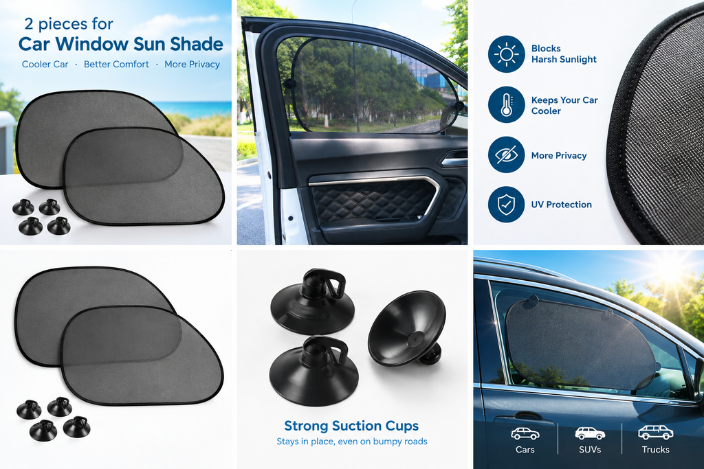 2 pieces Car Window Sun Shade