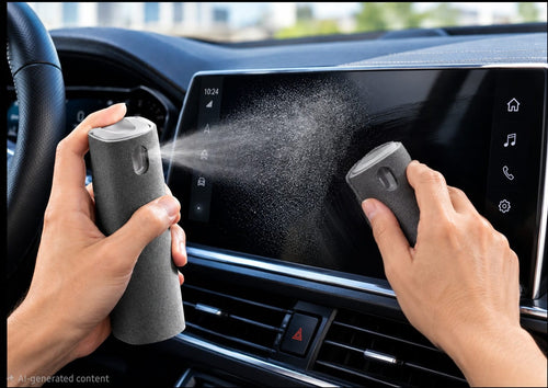2in1 Microfiber Screen Cleaner Spray Bottle Set