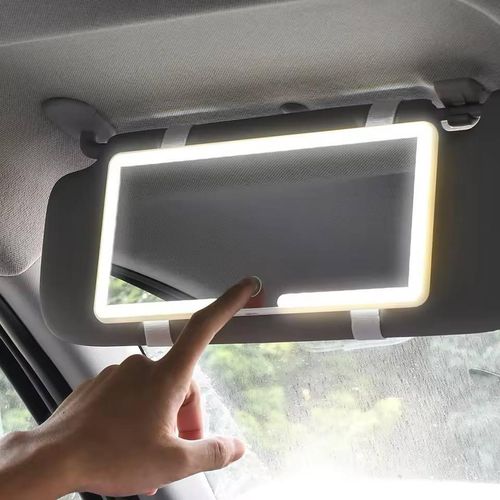 Car Mirror with Touch LED Light