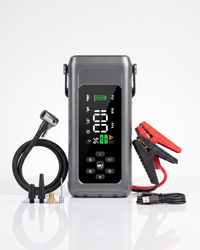 5-in-1 Portable Jump Starter, Air Compressor, Power Bank & LED Light