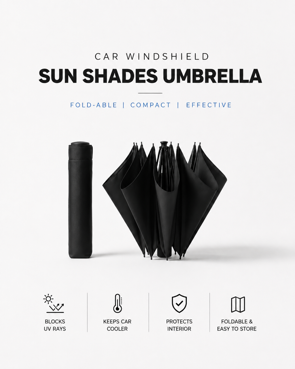 Car Windshield Sun Shades Umbrella Fold-able