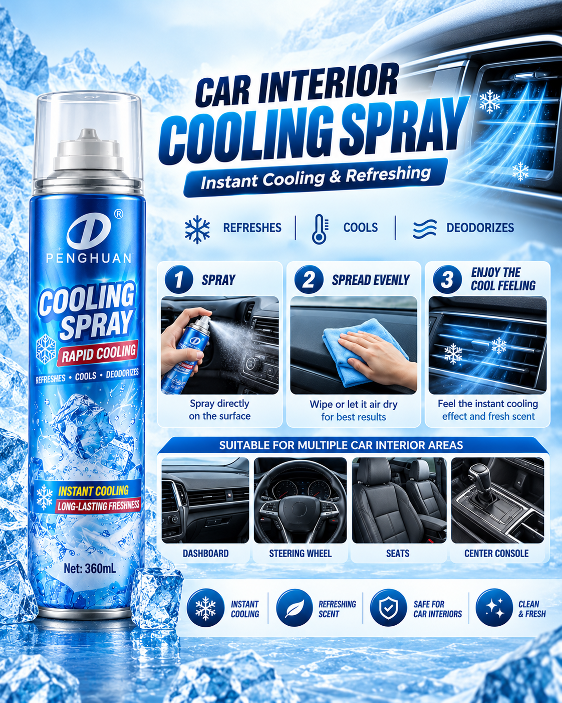 Car Cooling Spray 360ml
