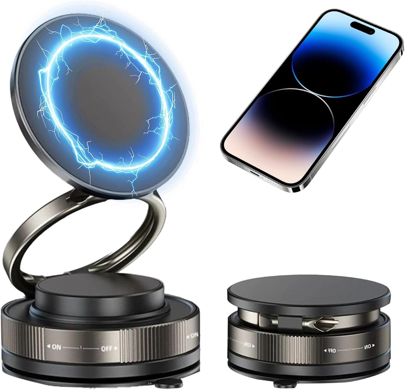 Magnetic Phone Holder with Strong Suction Cup